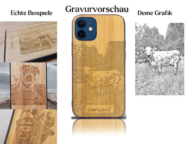 INDIVIDUELL iPhone 12 mini Bambus-Kunststoff